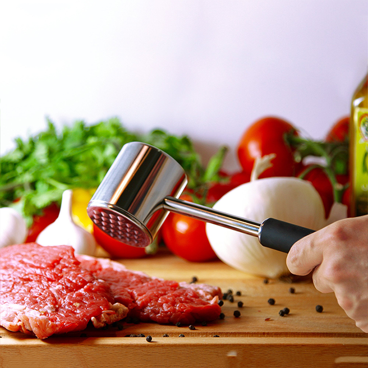 Meat Tenderizer, Metal Meat , Chicken Beef Beater For Home 