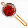 Fine Mesh Stainless Steel Strainer Set of 3 with Silicone Handles - Large, Medium & Small Size