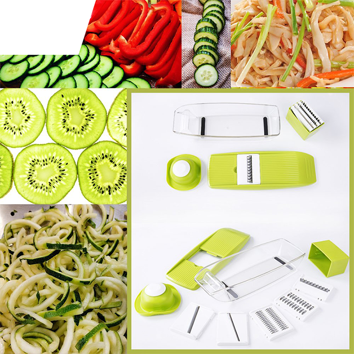 Mandoline Vegetable Slicer With Stainless Steel Blades – Kitchen Groups