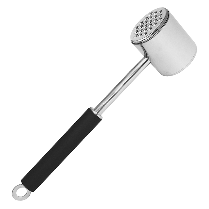 Large Double Sided Meat Tenderizer Mallet Tool with A Non Stick Handle